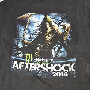 Monster Energy Aftershock 2014 Rock Festival Concert‎ T Shirt Sacramento CA - XL